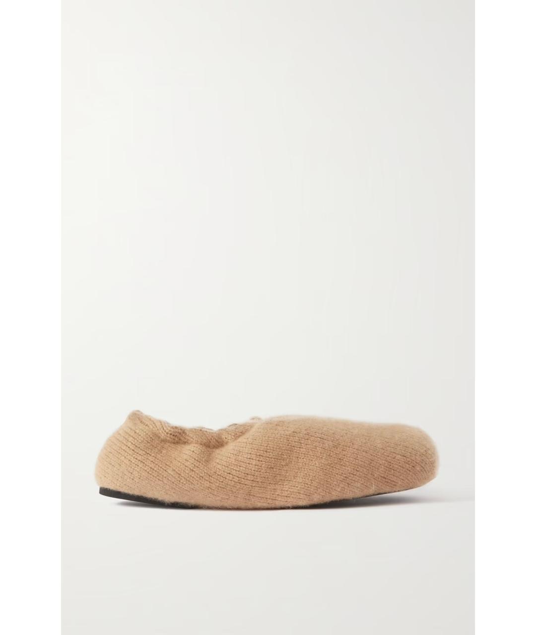 KHAITE Бежевые текстильные балетки, фото 6