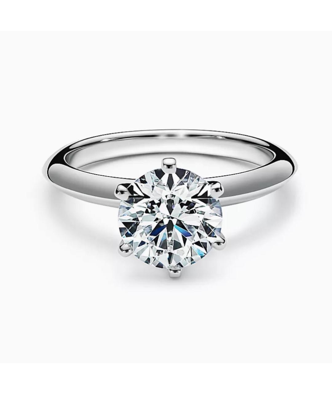 TIFFANY&CO Серебряное платиновое кольцо, фото 5