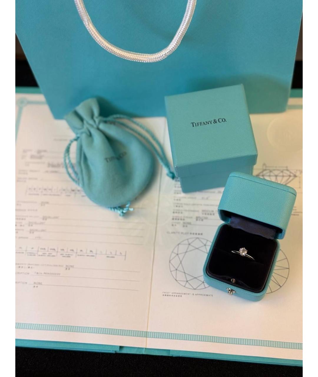 TIFFANY&CO Серебряное платиновое кольцо, фото 3