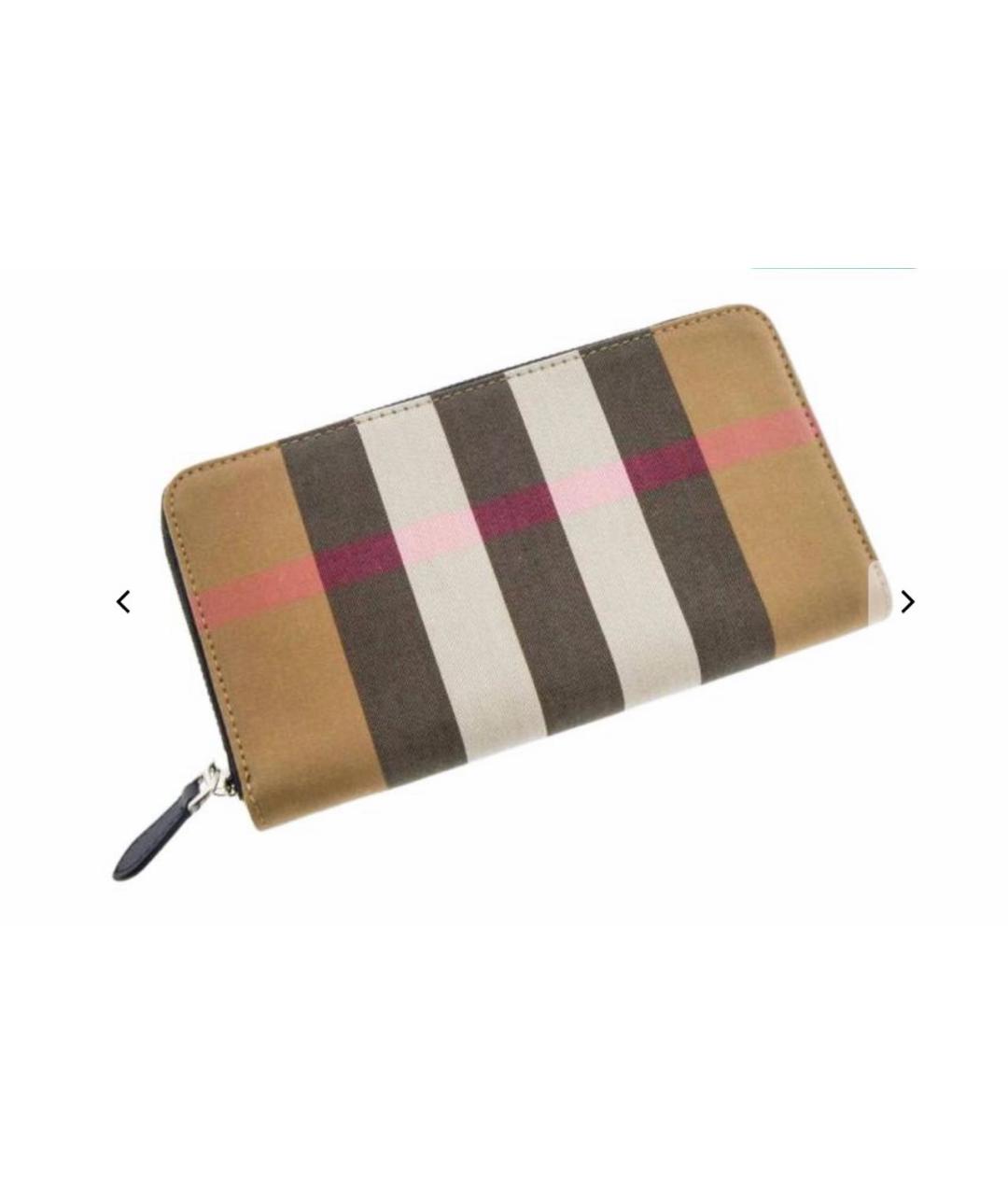 BURBERRY Бежевый кожаный кошелек, фото 2