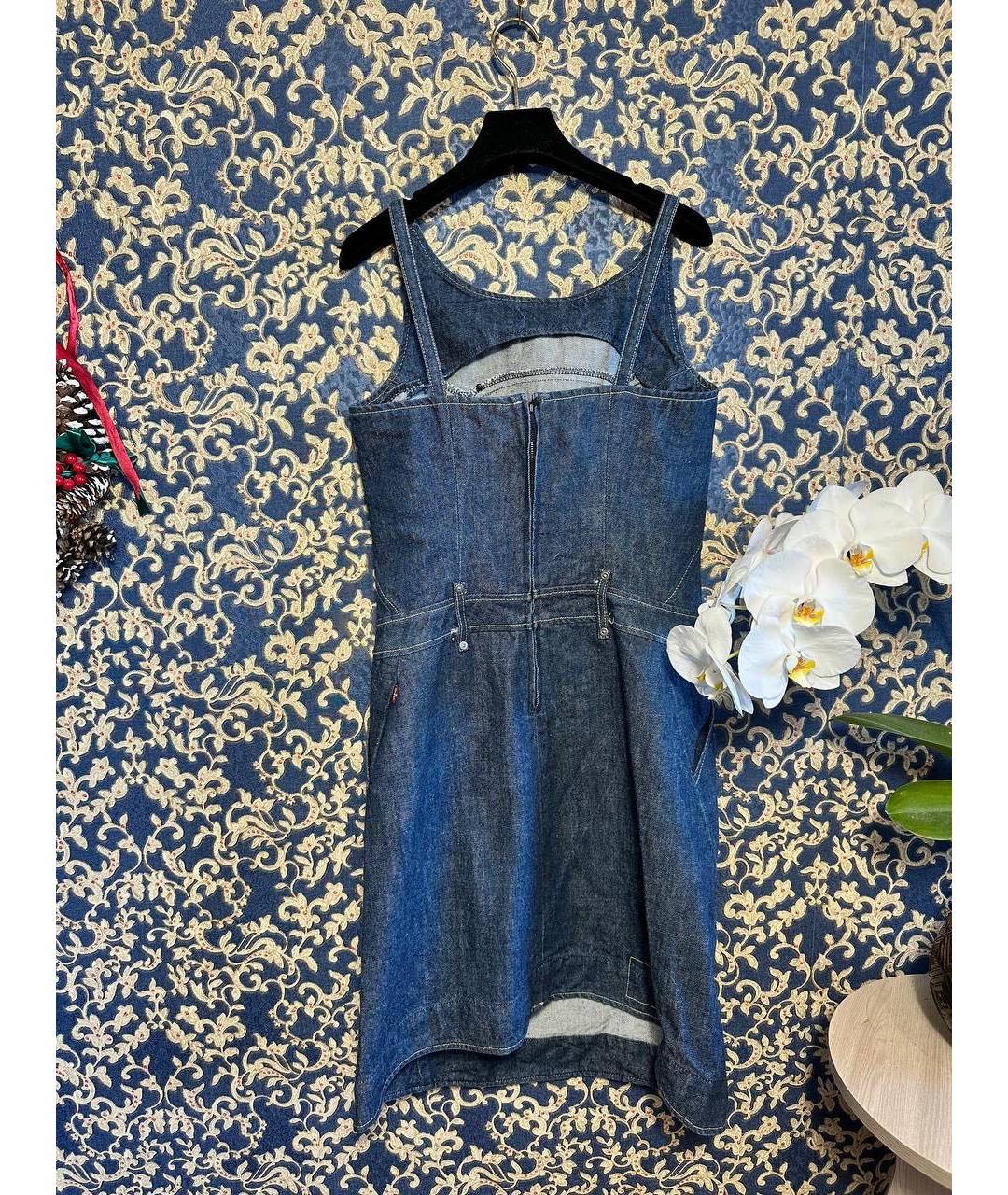 LEVI'S Синий деним сарафан, фото 2