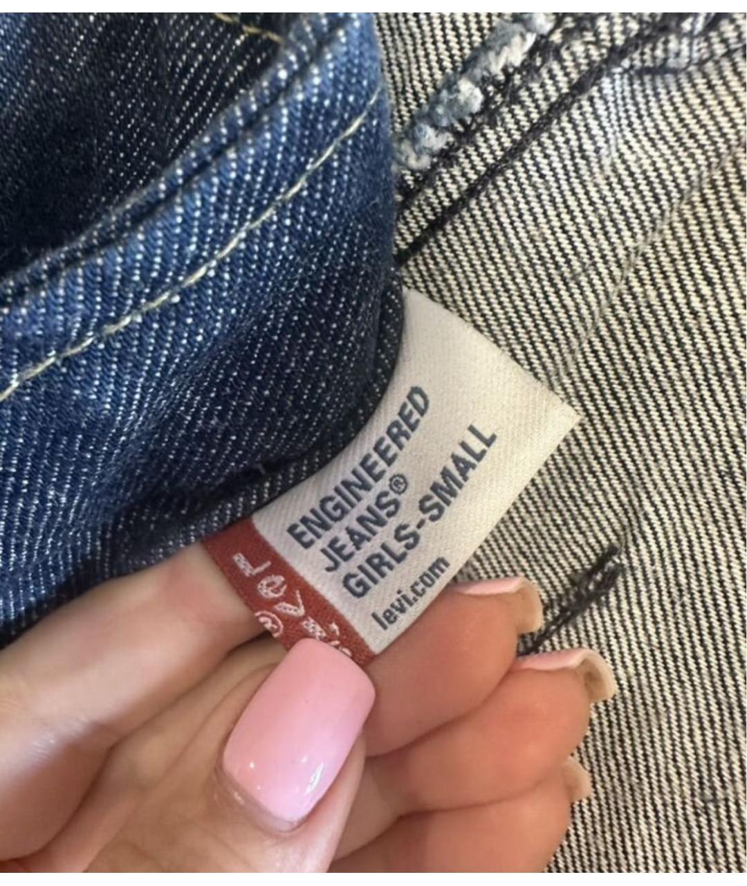 LEVI'S Синий деним сарафан, фото 4