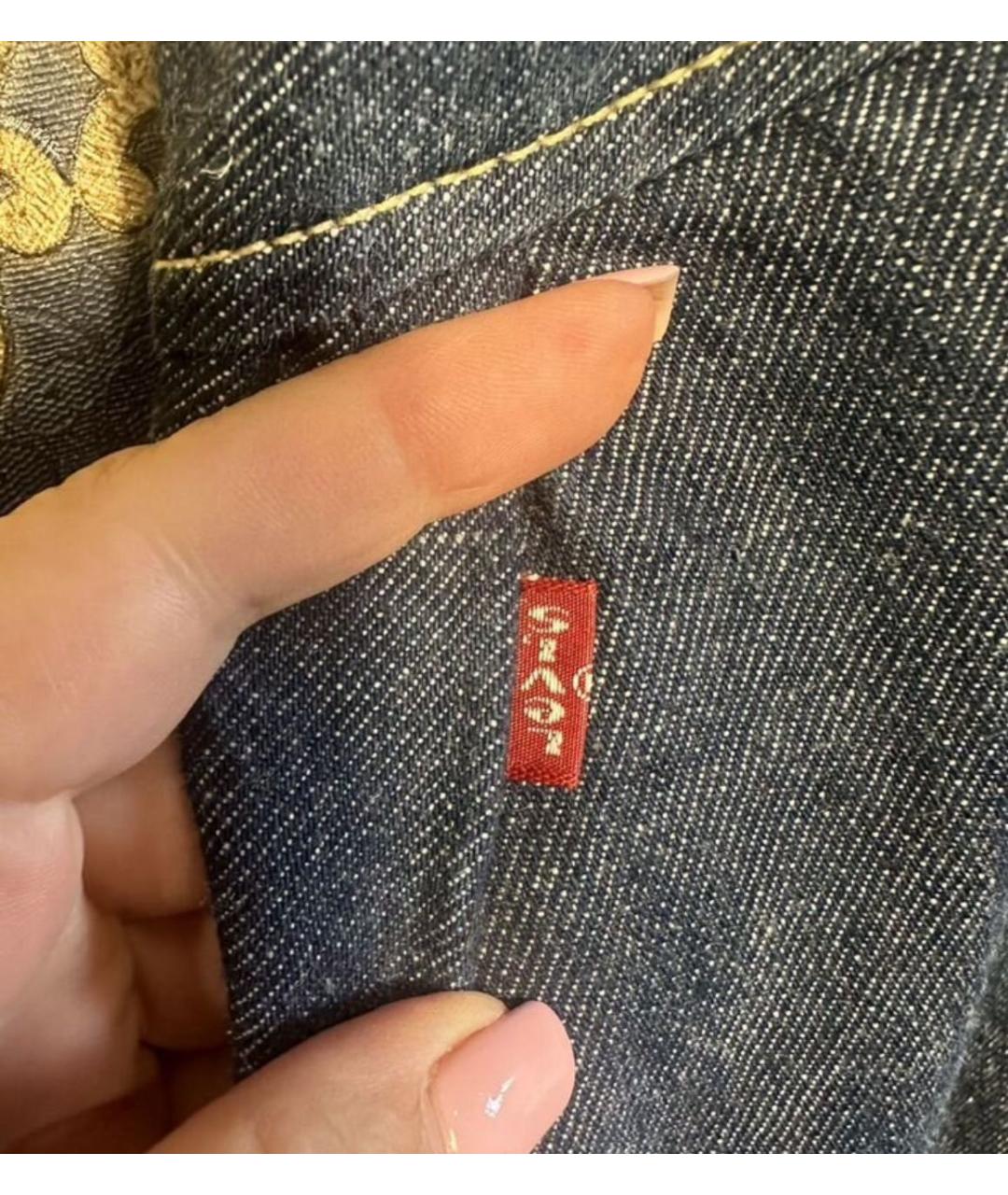 LEVI'S Синий деним сарафан, фото 3