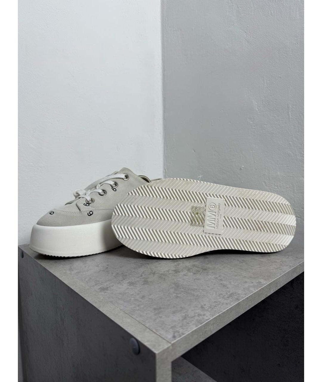 MM6 MAISON MARGIELA Серые замшевые кеды, фото 5