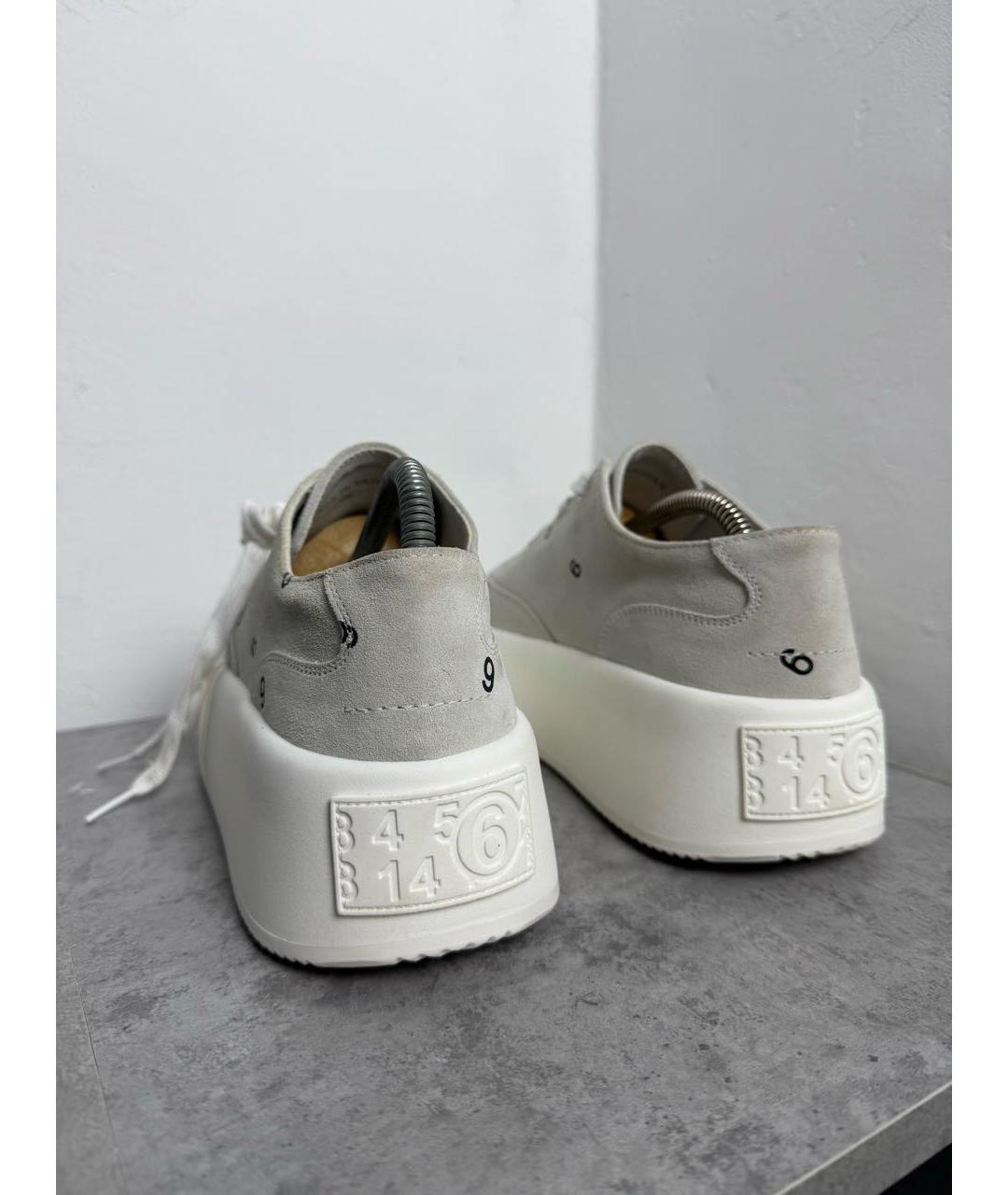 MM6 MAISON MARGIELA Серые замшевые кеды, фото 2