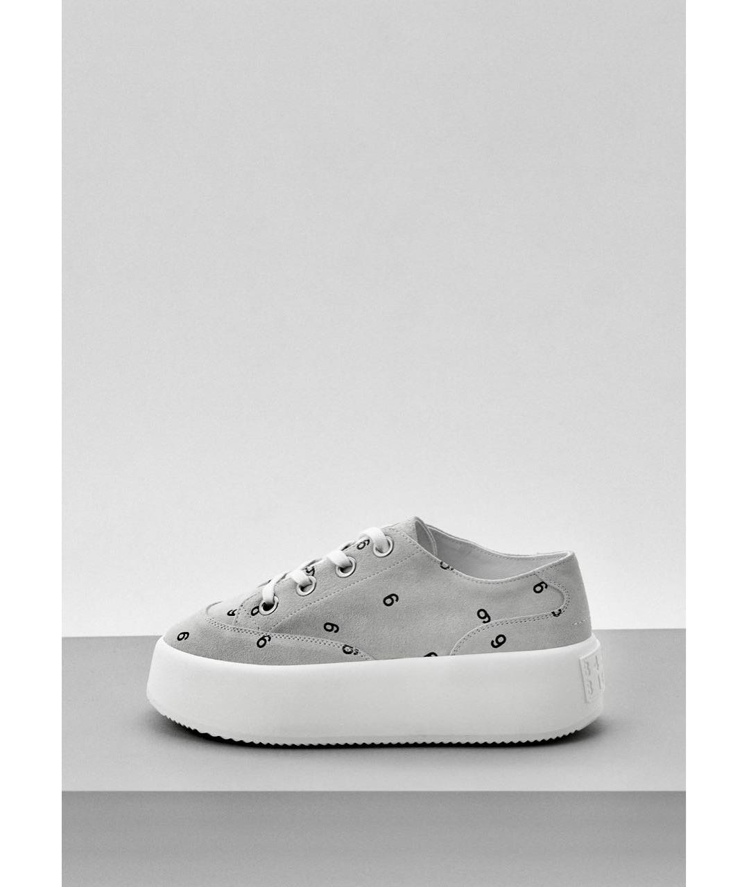 MM6 MAISON MARGIELA Серые замшевые кеды, фото 7