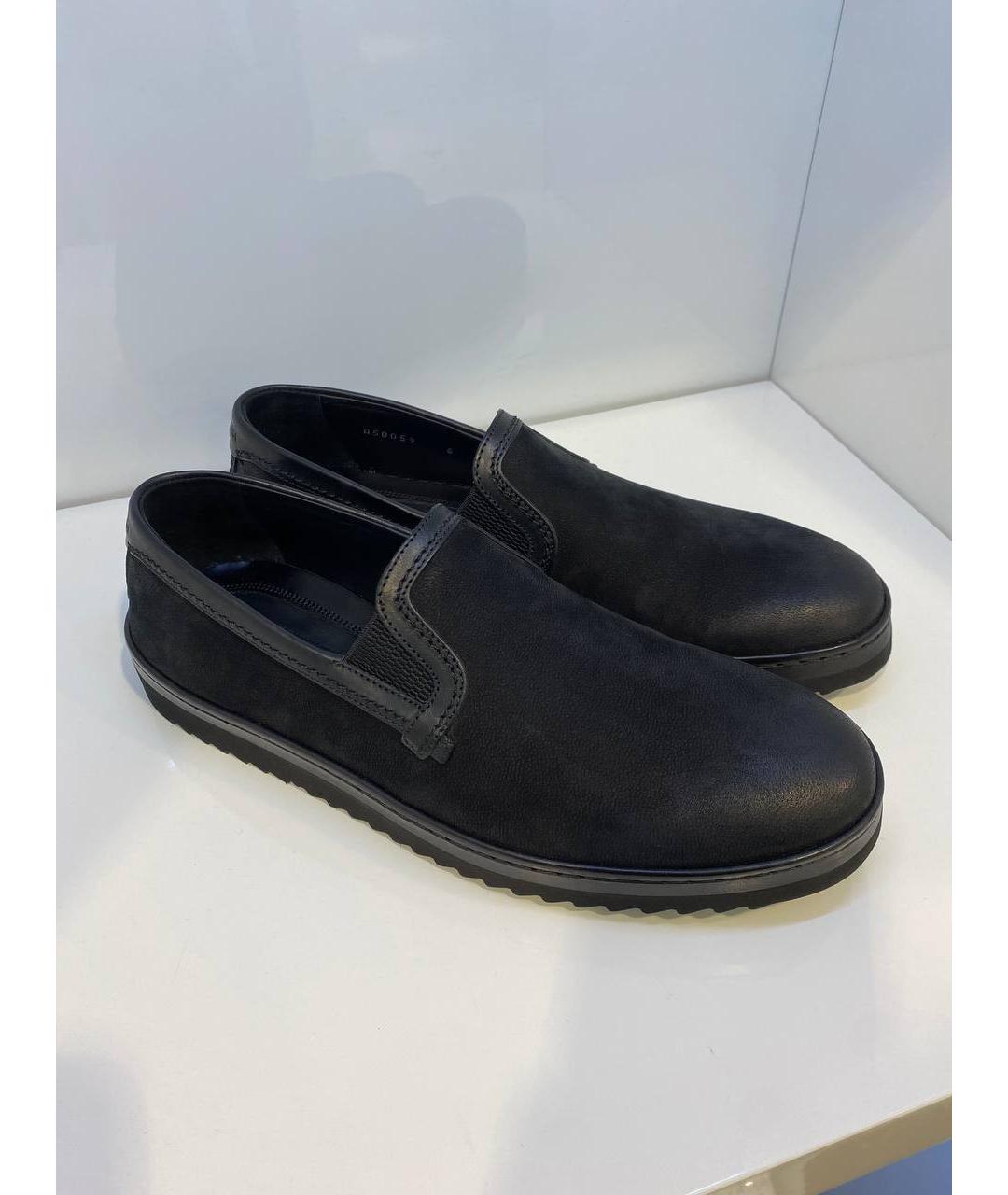 DOLCE&GABBANA Черные кожаные туфли, фото 2