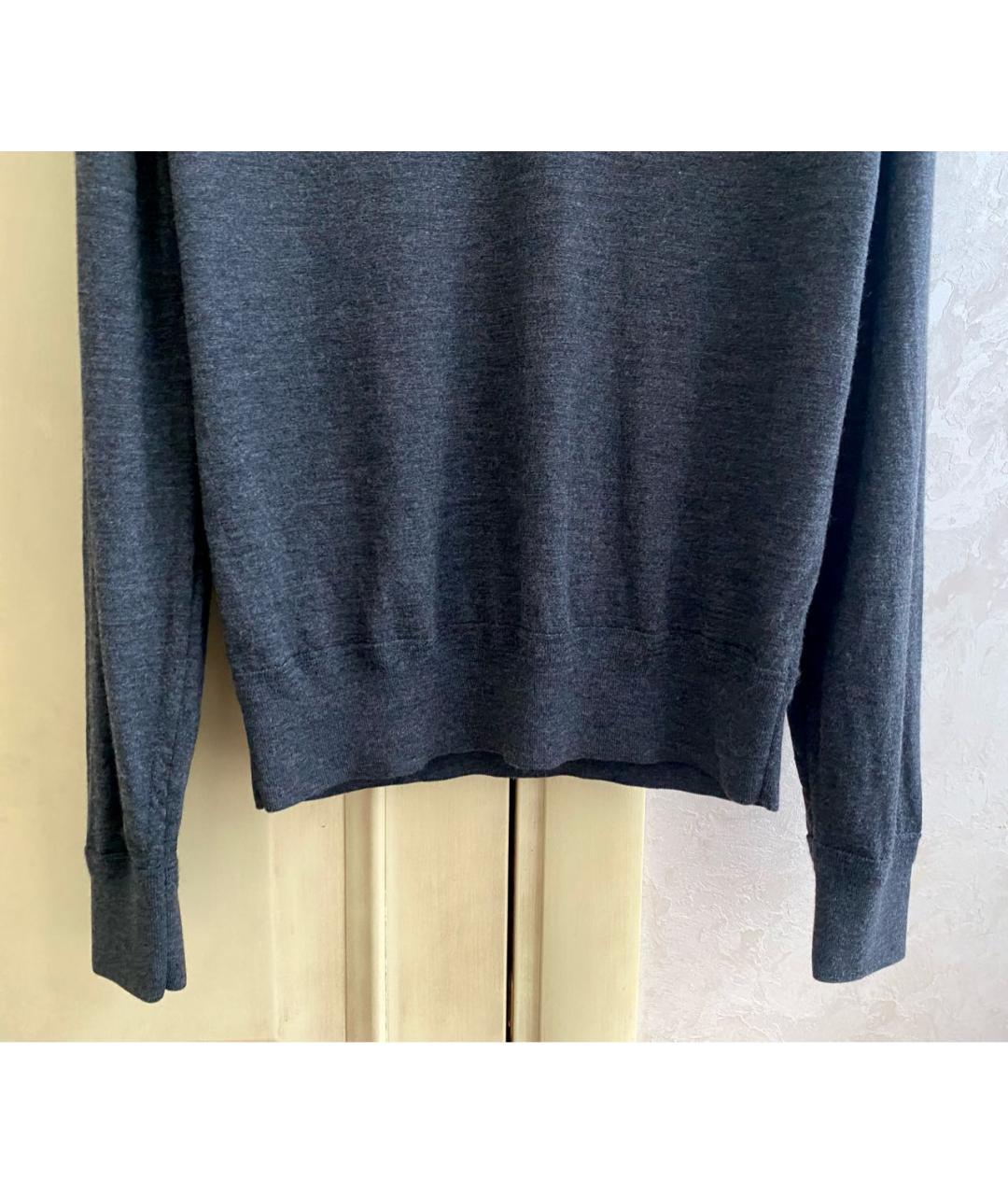 TOM FORD Серый шерстяной джемпер / свитер, фото 5