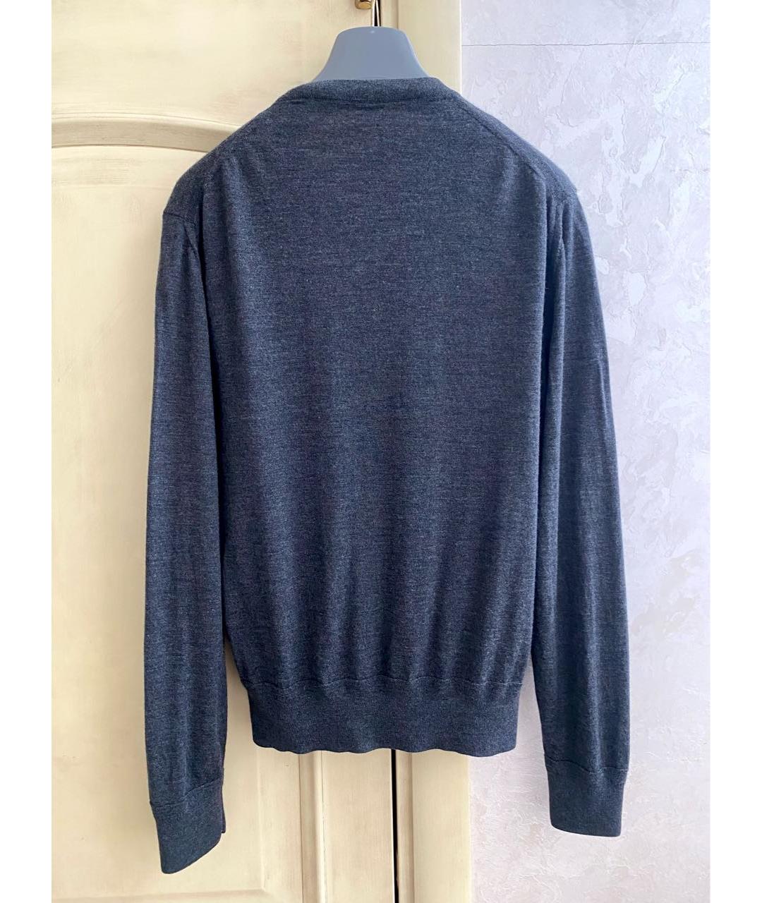 TOM FORD Серый шерстяной джемпер / свитер, фото 2