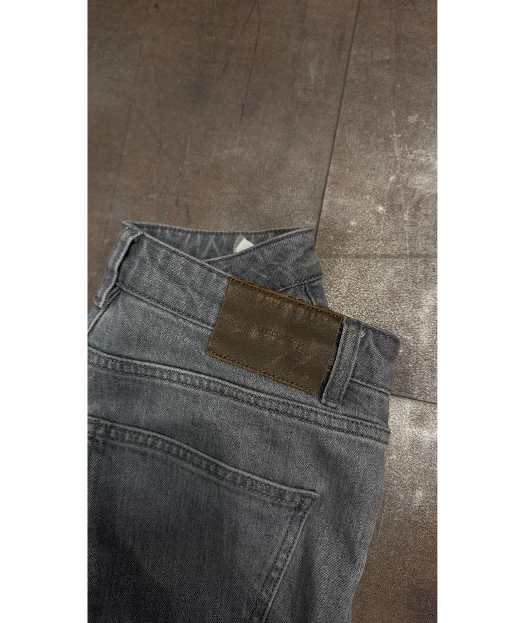 12 STOREEZ Серые хлопко-эластановые прямые джинсы, фото 2