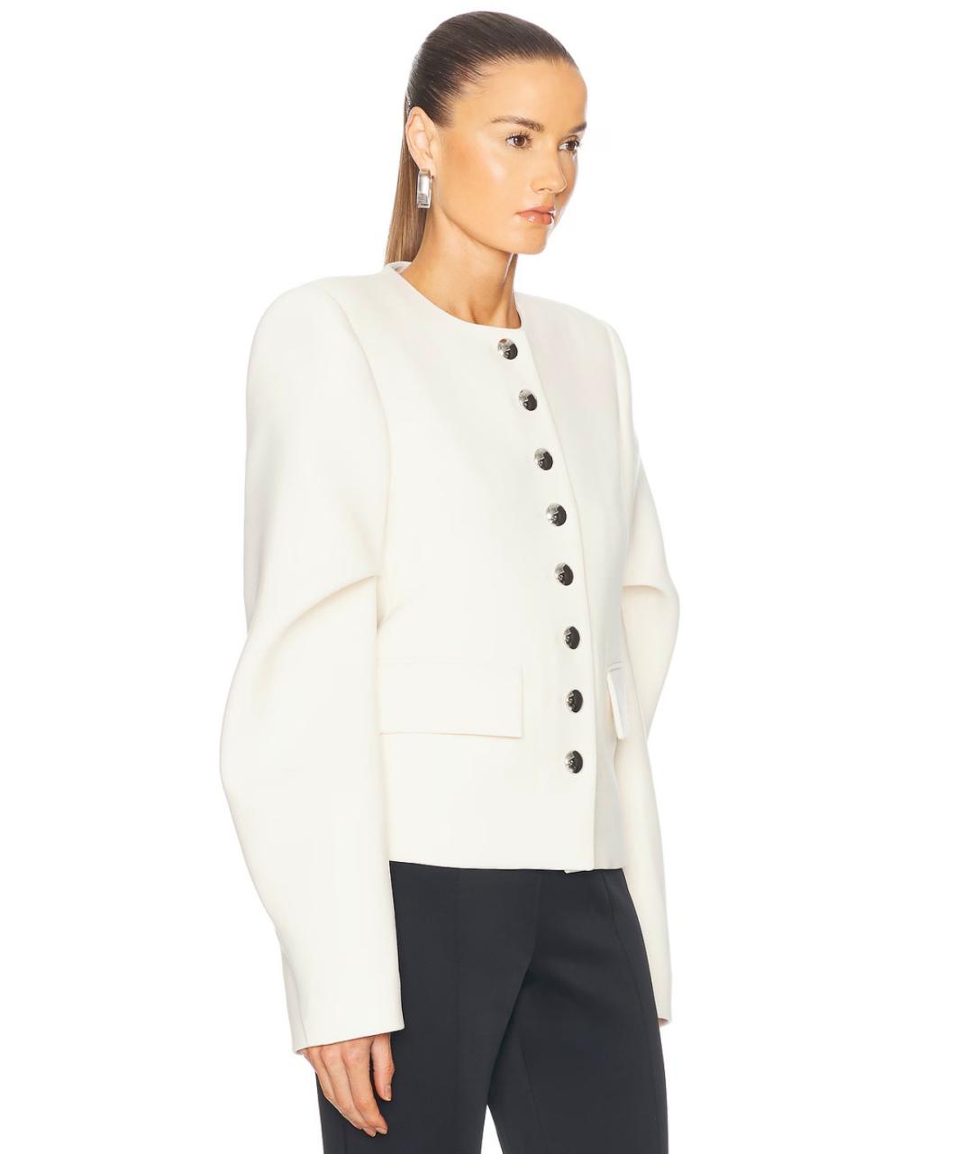 KHAITE Бежевый шерстяной жакет/пиджак, фото 5