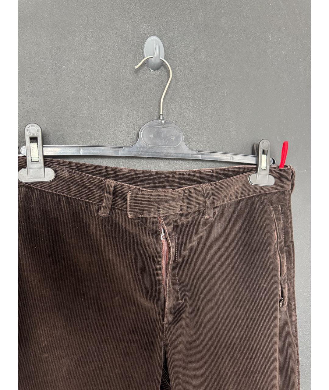 PRADA Коричневые повседневные брюки, фото 4
