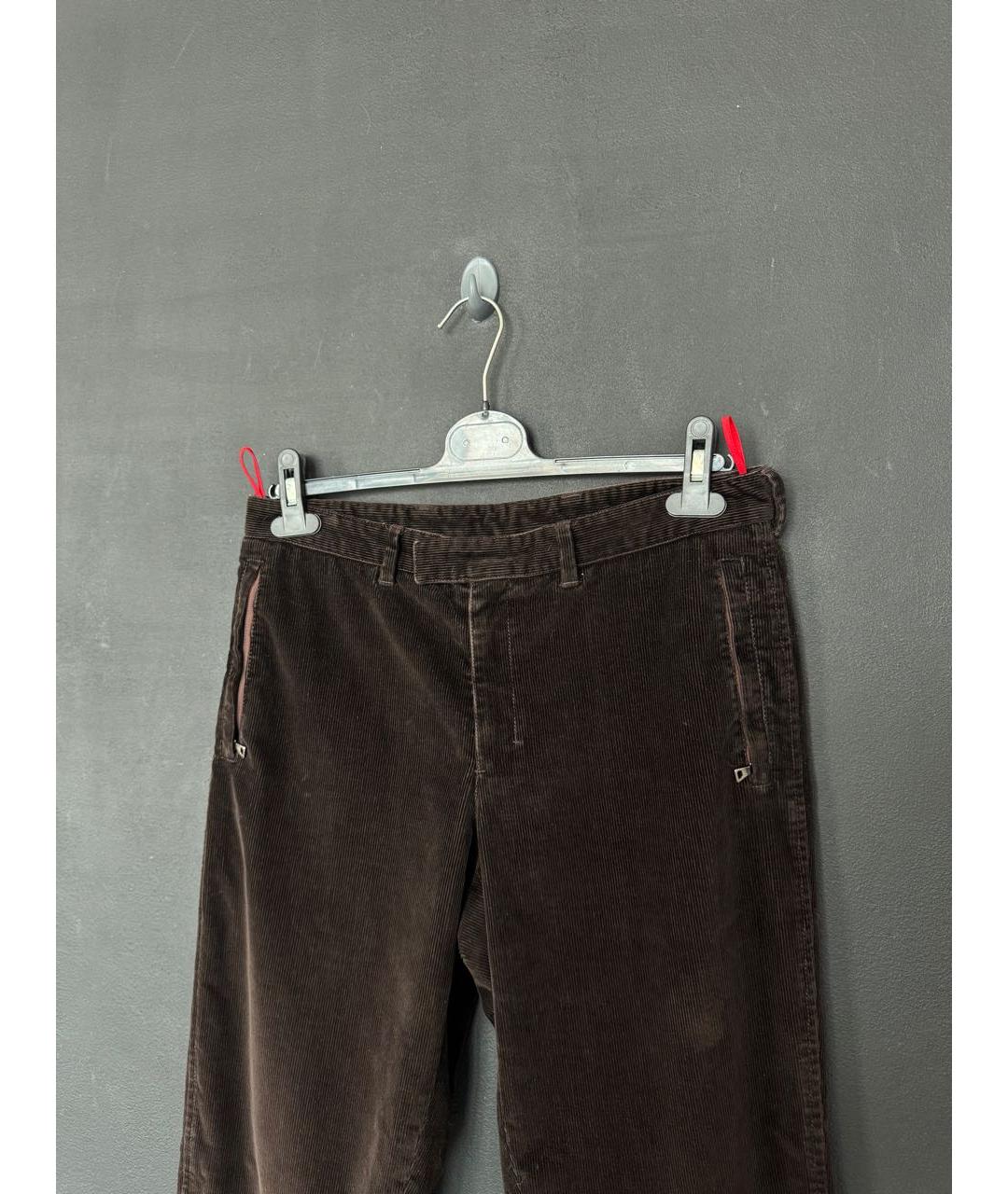 PRADA Коричневые повседневные брюки, фото 2