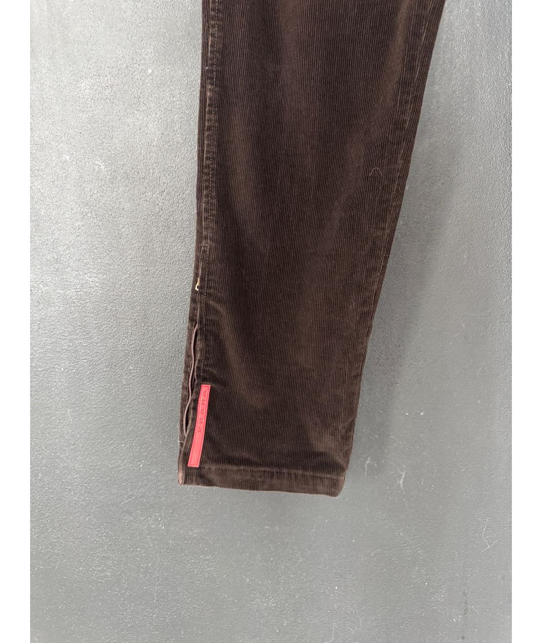 PRADA Коричневые повседневные брюки, фото 6