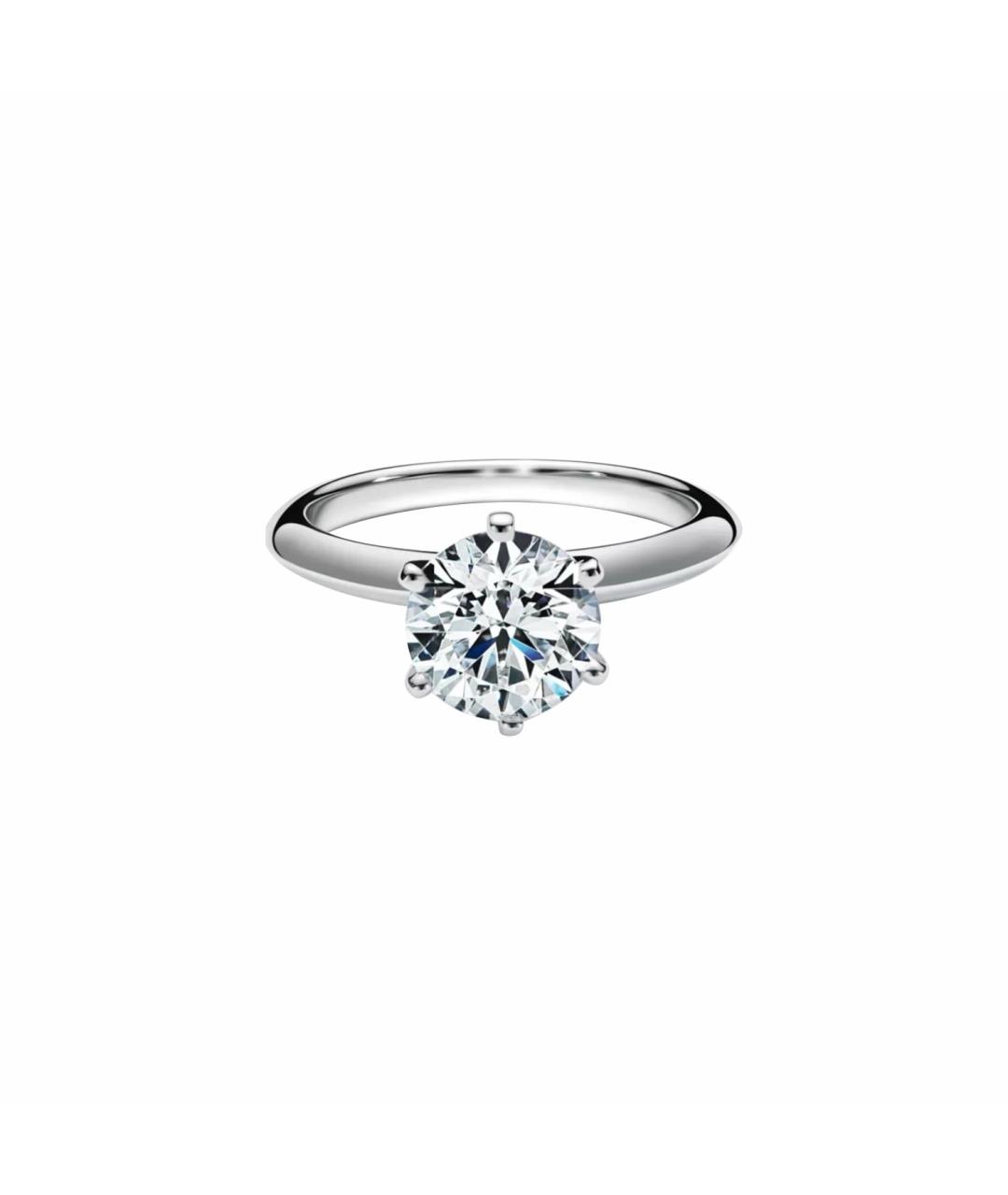 TIFFANY&CO Серебряное платиновое кольцо, фото 1