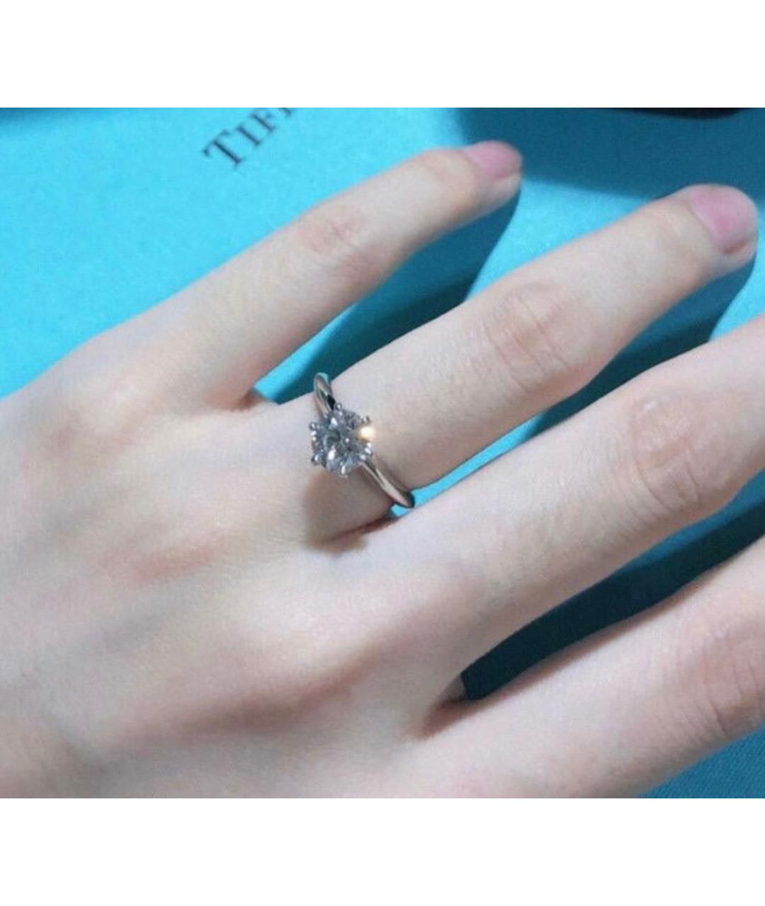 TIFFANY&CO Серебряное платиновое кольцо, фото 4