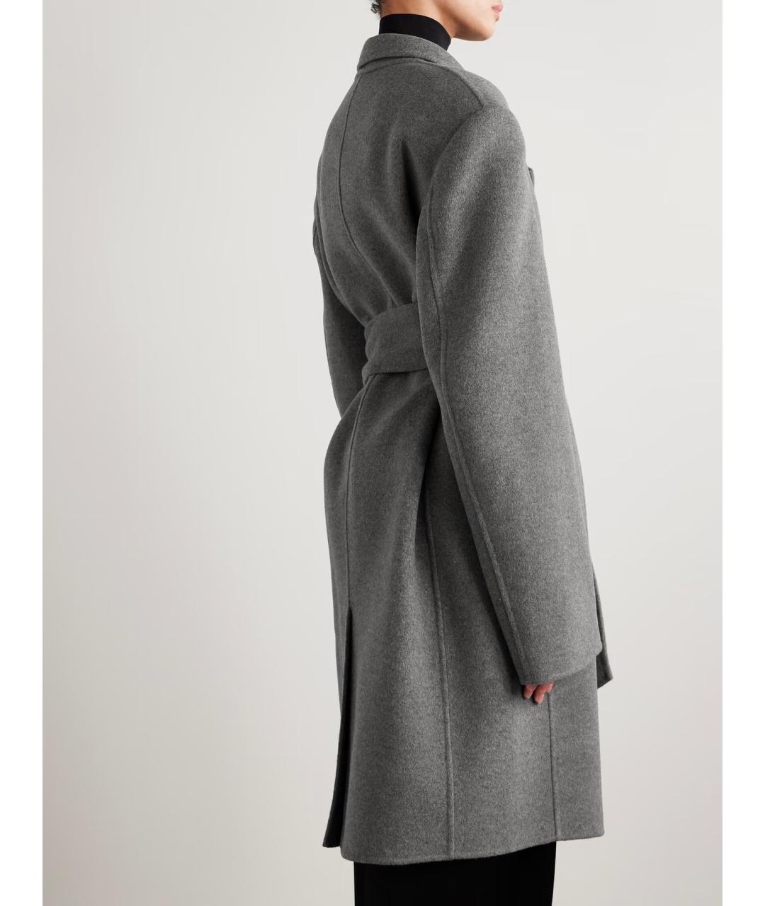 KHAITE Серое шерстяное пальто, фото 3