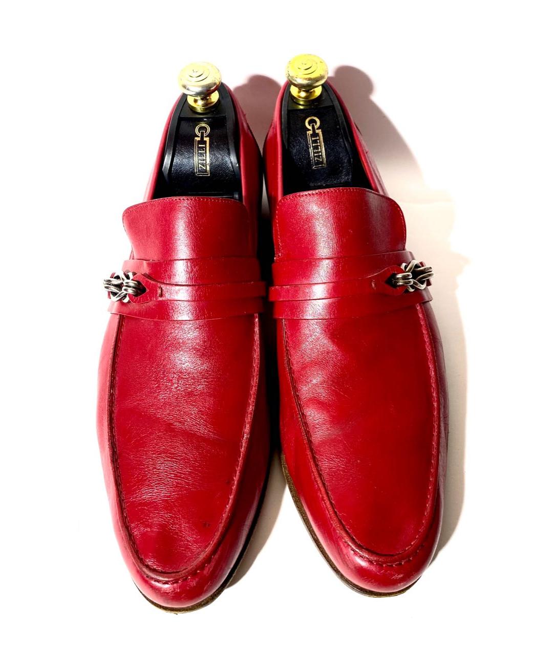 GUCCI Красные кожаные туфли, фото 2