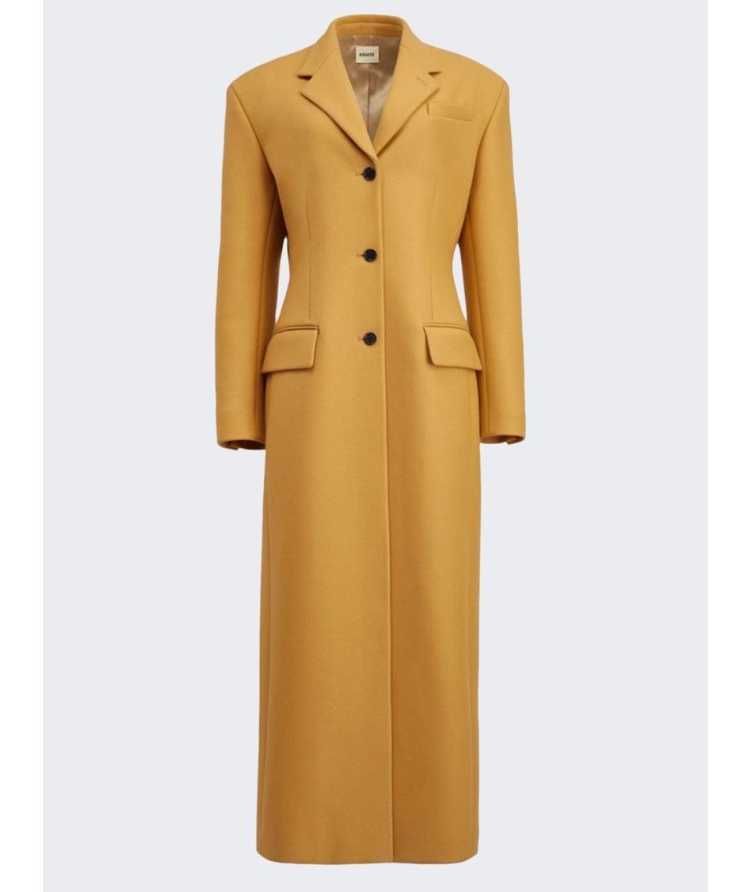 KHAITE Бежевое шерстяное пальто, фото 8