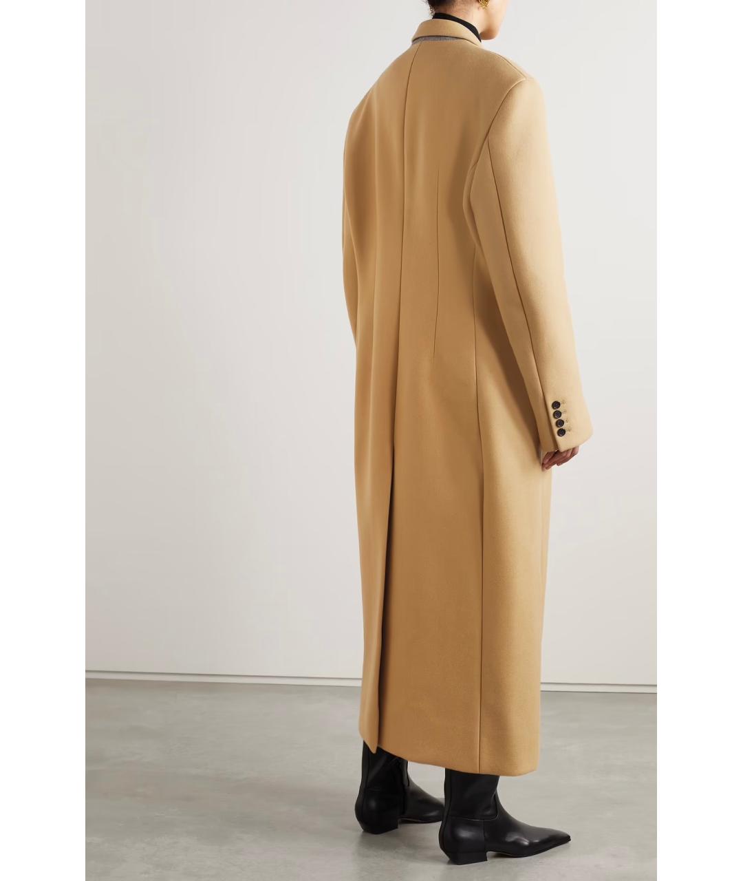 KHAITE Бежевое шерстяное пальто, фото 3