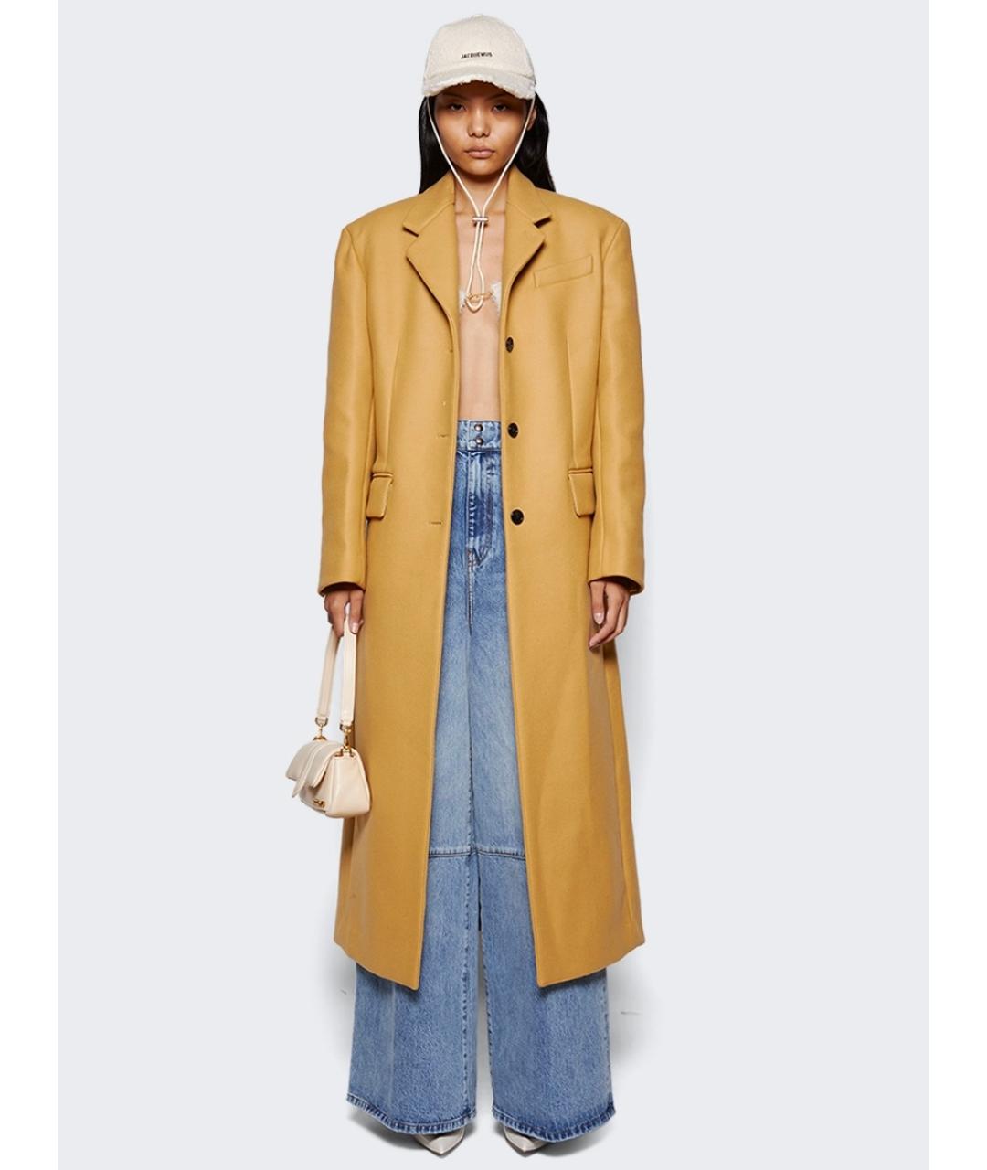 KHAITE Бежевое шерстяное пальто, фото 7