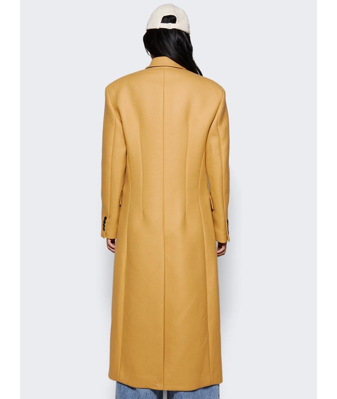 KHAITE Бежевое шерстяное пальто, фото 6