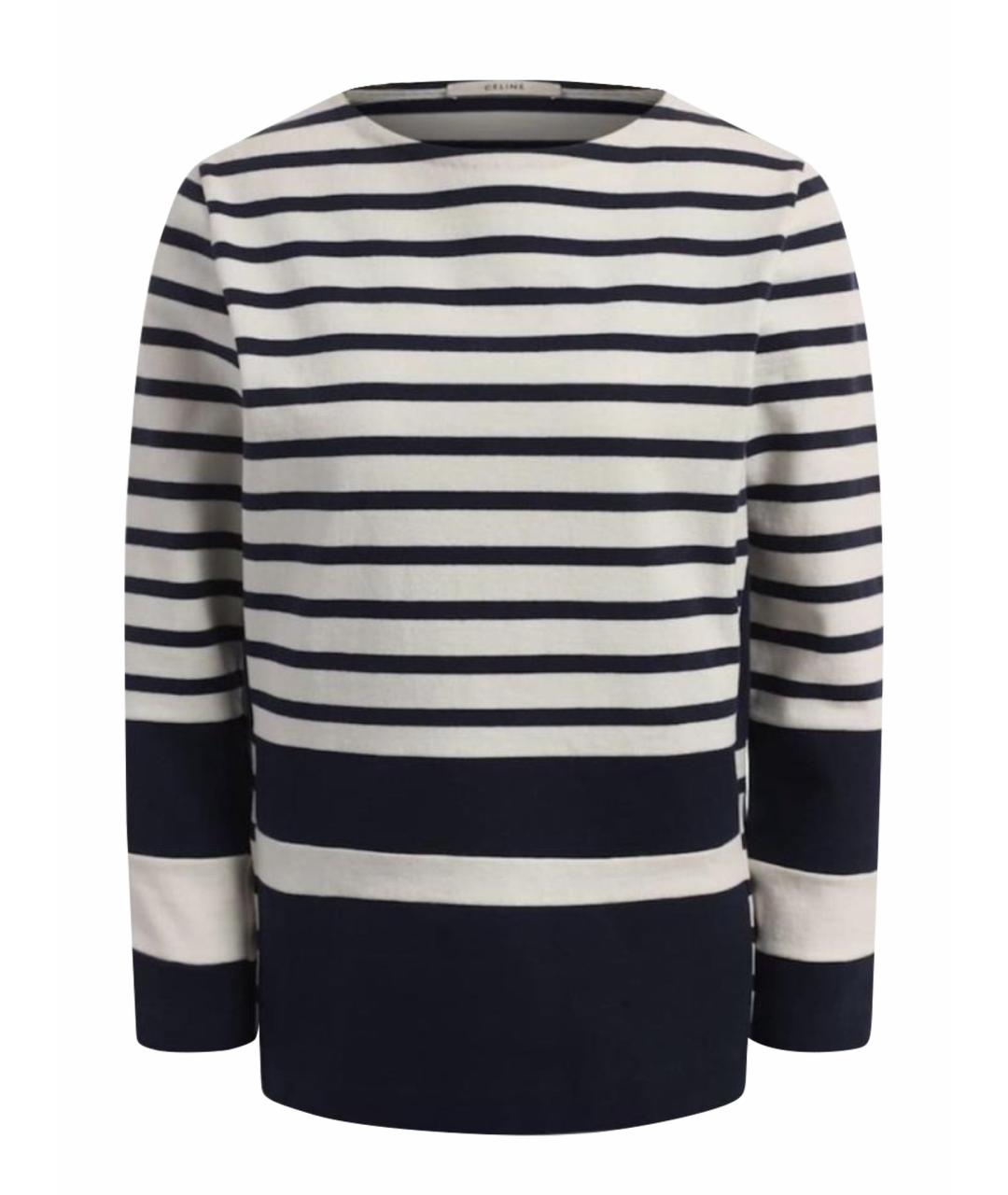 CELINE Темно-синий хлопковый джемпер / свитер, фото 1