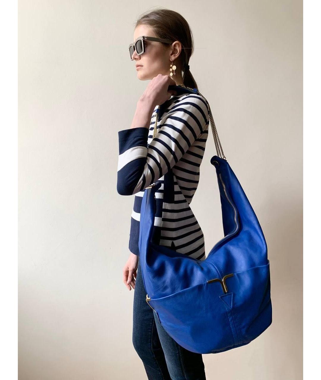 CELINE Темно-синий хлопковый джемпер / свитер, фото 3