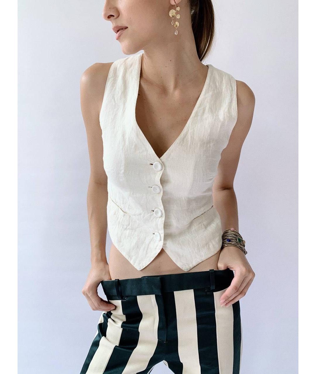 CELINE Темно-синие хлопковые брюки широкие, фото 3