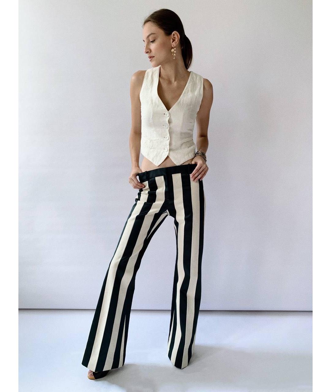 CELINE Темно-синие хлопковые брюки широкие, фото 2