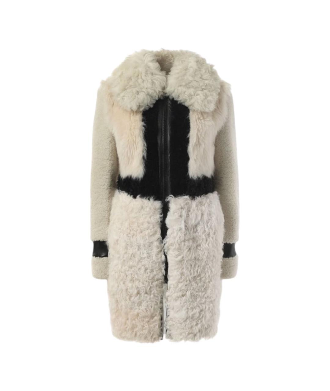 CELINE Бежевая меховая дубленка, фото 3