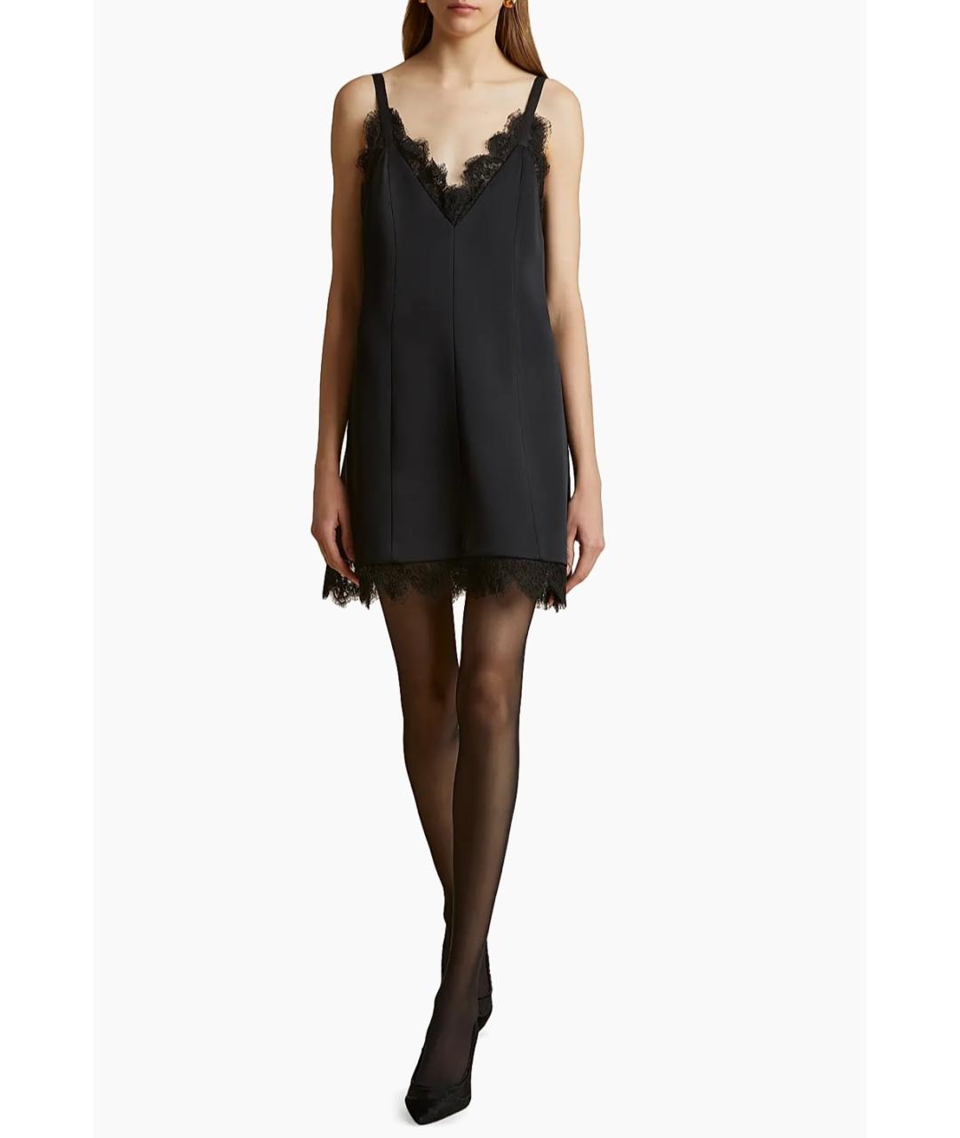 KHAITE Черное ацетатное коктейльное платье, фото 6