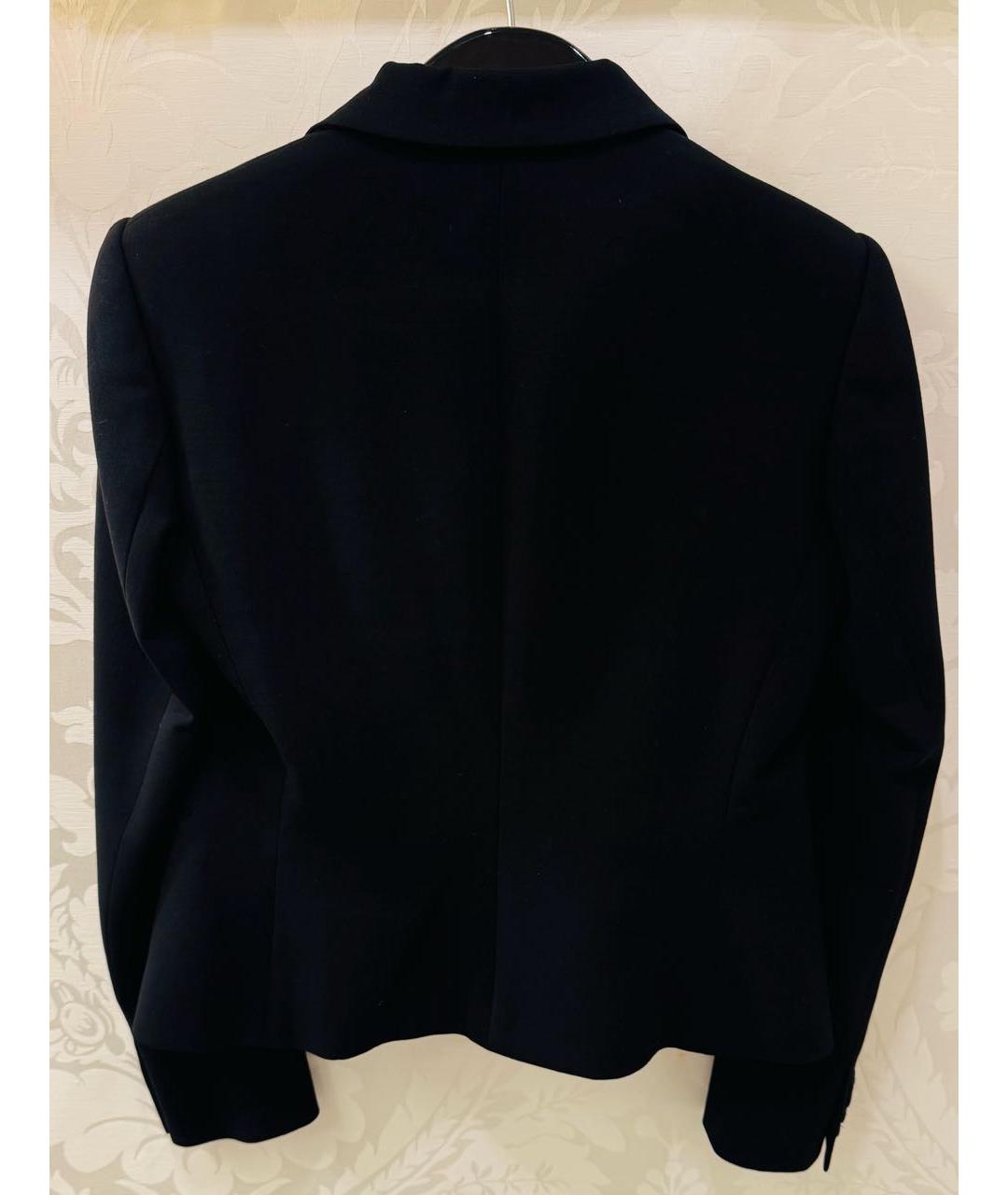 RALPH LAUREN PURPLE LABEL Черный шерстяной жакет/пиджак, фото 2
