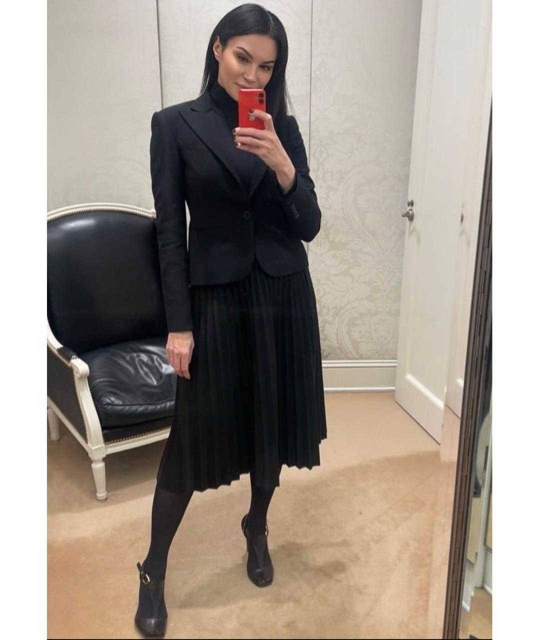 RALPH LAUREN PURPLE LABEL Черный шерстяной жакет/пиджак, фото 6