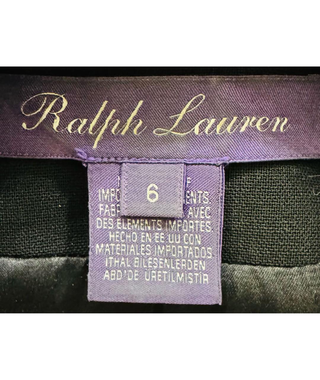 RALPH LAUREN PURPLE LABEL Черный шерстяной жакет/пиджак, фото 4