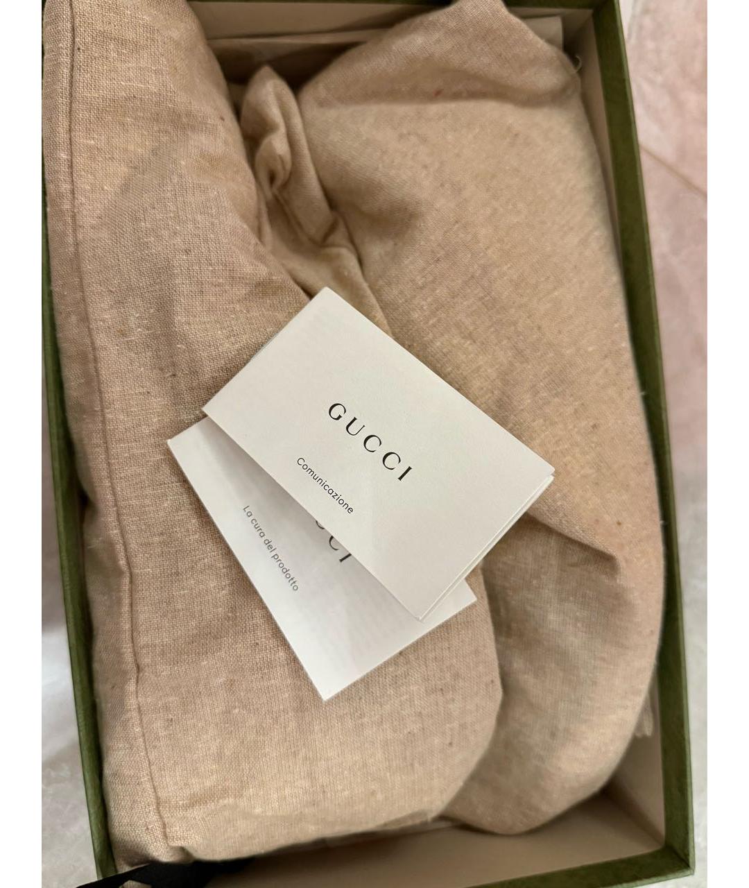 GUCCI Мульти кожаные кроссовки, фото 8