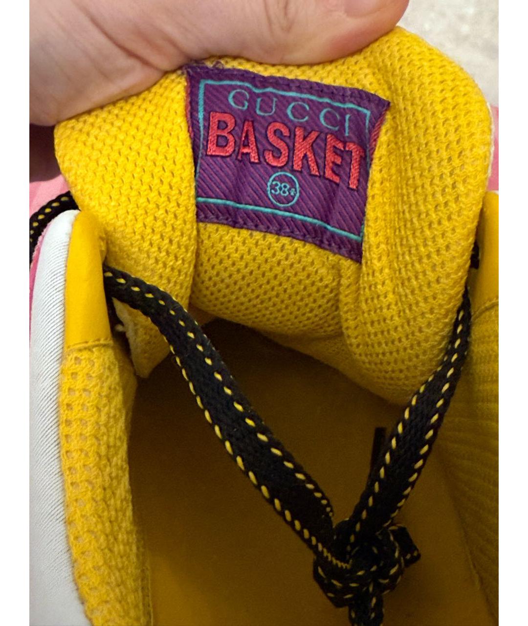 GUCCI Мульти кожаные кроссовки, фото 7