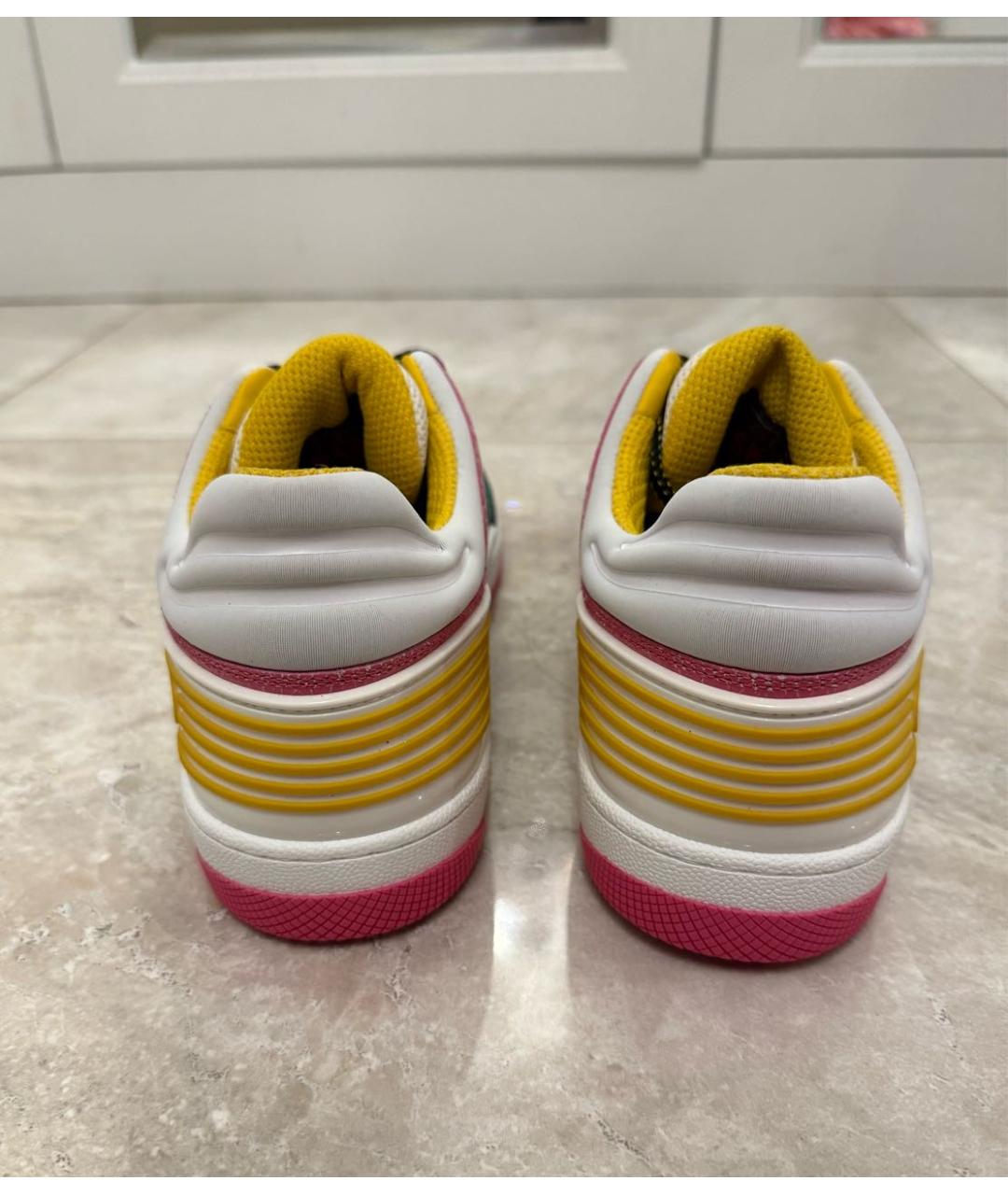 GUCCI Мульти кожаные кроссовки, фото 4