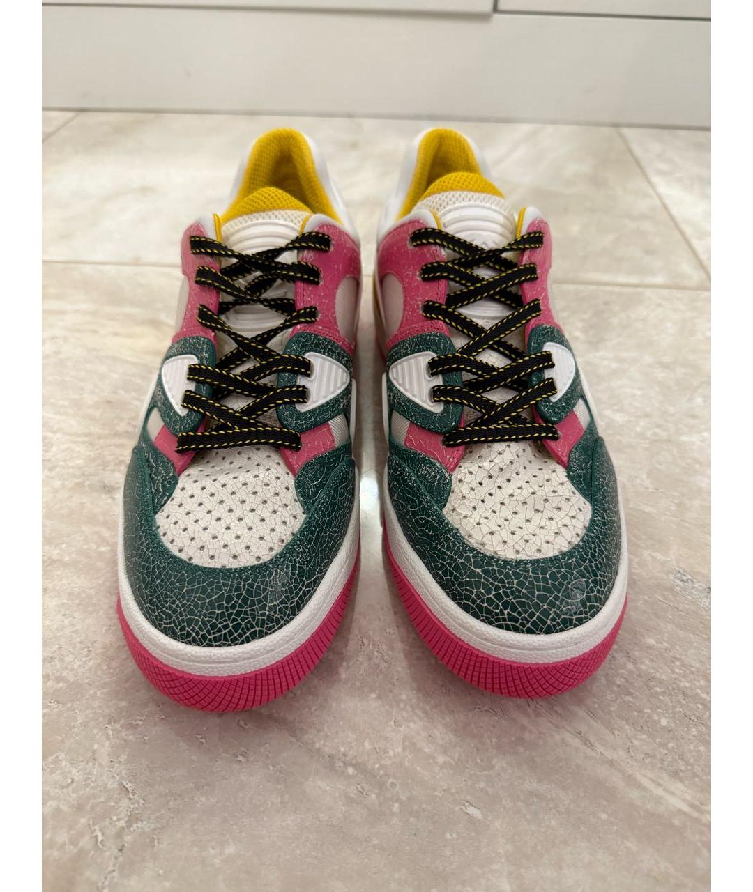 GUCCI Мульти кожаные кроссовки, фото 2