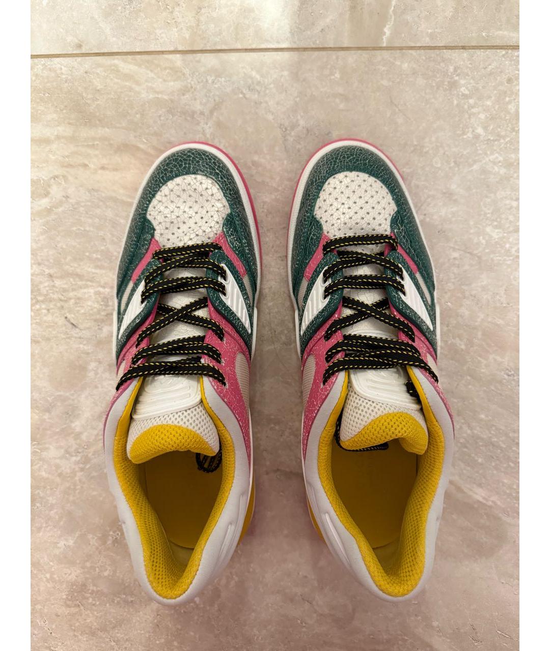 GUCCI Мульти кожаные кроссовки, фото 3