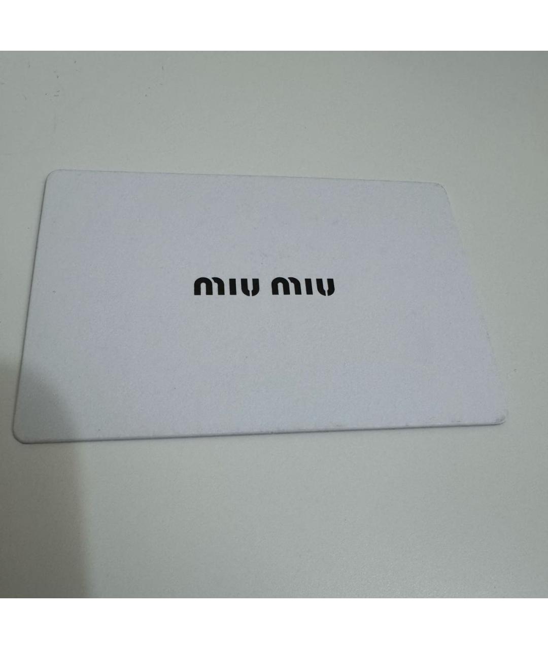 MIU MIU Золотые металлические серьги, фото 4