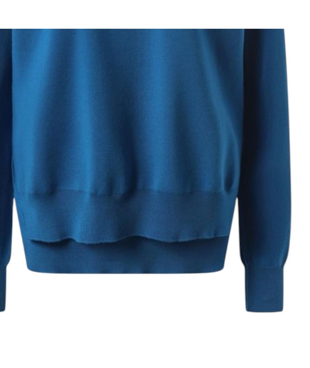 CELINE Голубой кашемировый джемпер / свитер, фото 2