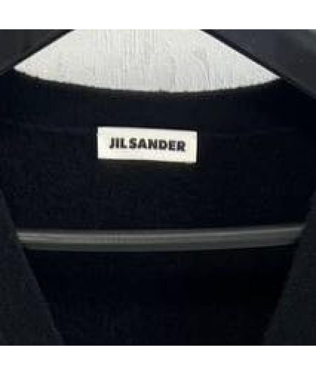 JIL SANDER Черный шерстяной кардиган, фото 3