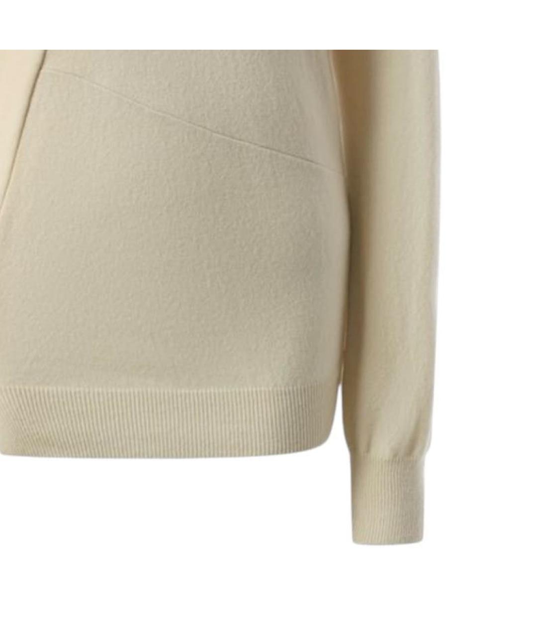 CELINE Бежевый шерстяной джемпер / свитер, фото 2