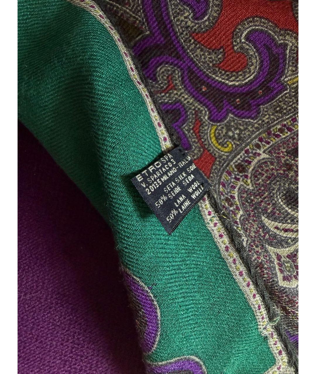 ETRO Мульти шерстяной шарф, фото 4