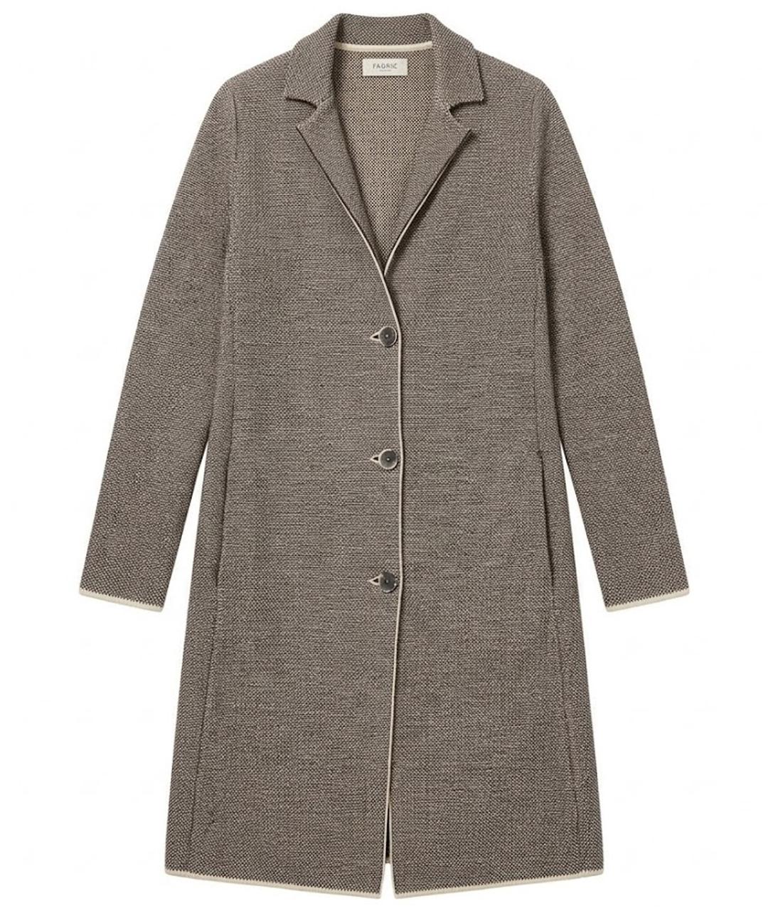 FALCONERI Коричневый хлопковый кардиган, фото 1