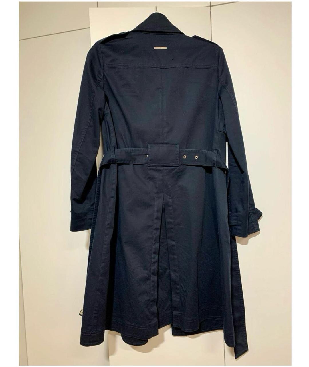 ARMANI EXCHANGE Темно-синий хлопковый тренч/плащ, фото 2