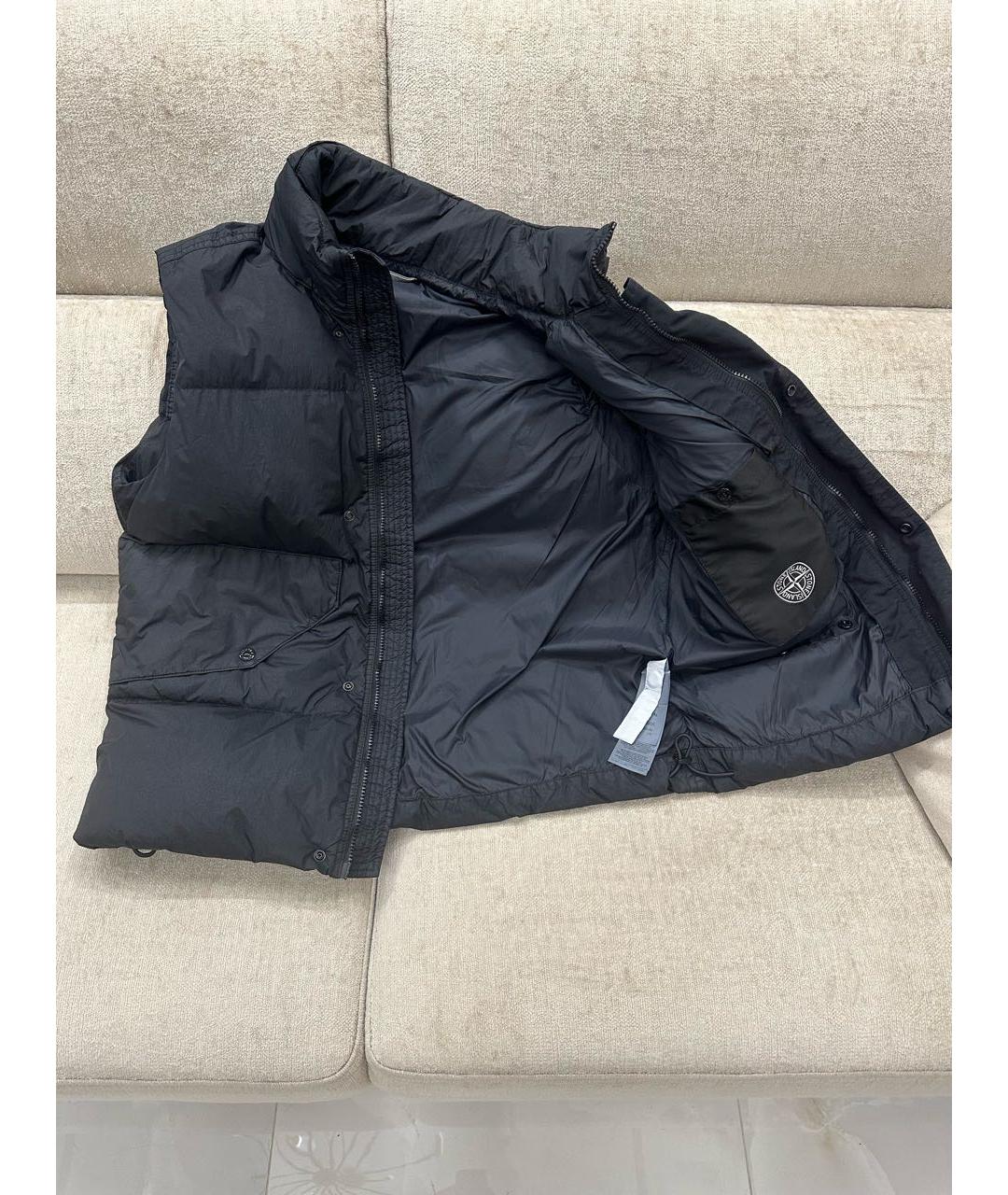 STONE ISLAND Черный жилет, фото 2