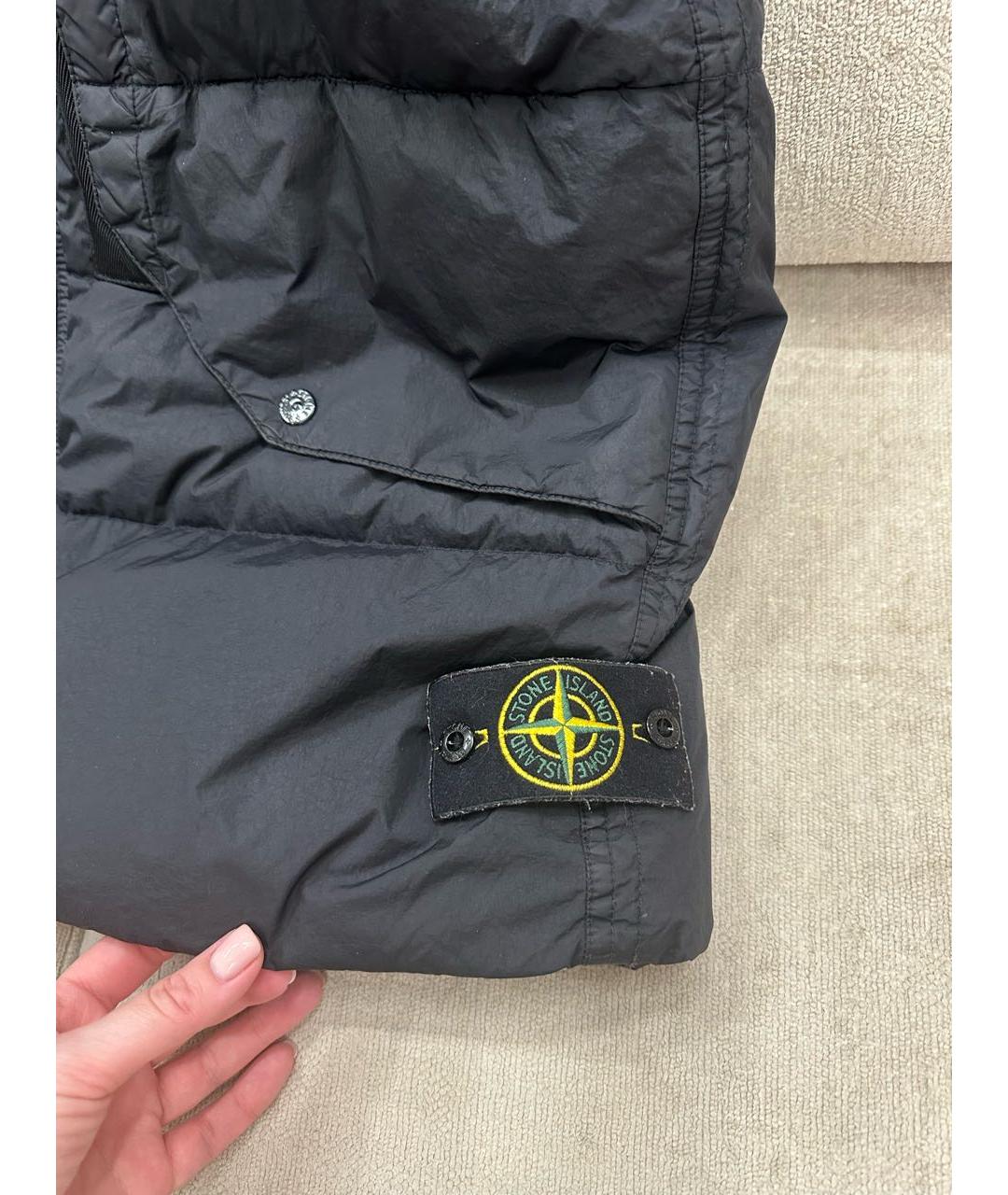 STONE ISLAND Черный жилет, фото 7