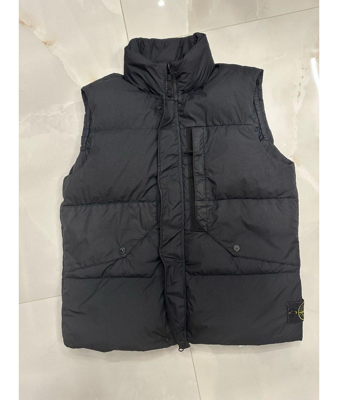 STONE ISLAND Черный жилет, фото 9